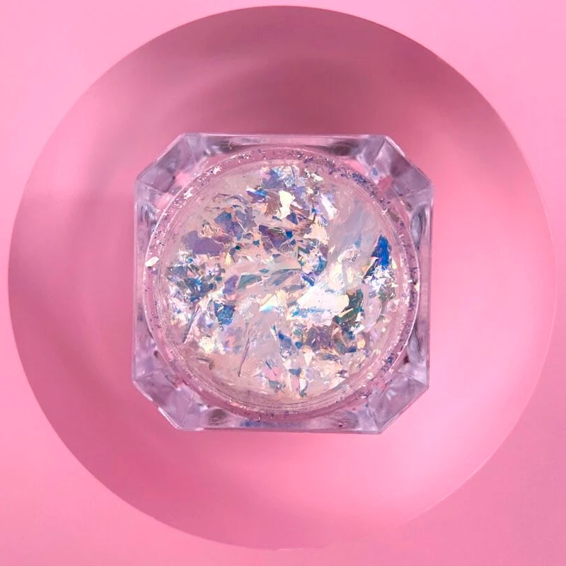 Set di glitter secchi per unghie Lunamoon Broken Glass - 6 pz