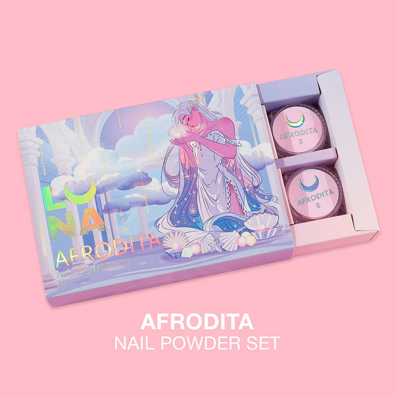 Комплект втирок для ногтей Lunamoon Afrodita - 6 шт