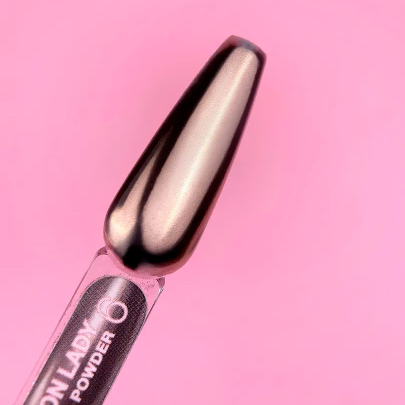 Set of Nail Rubbing Powders Lunamoon Iron Lady - 6 pcs