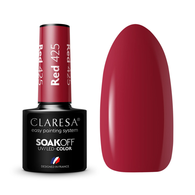Цветной гель-лак Claresa RED № 425, 5 ml