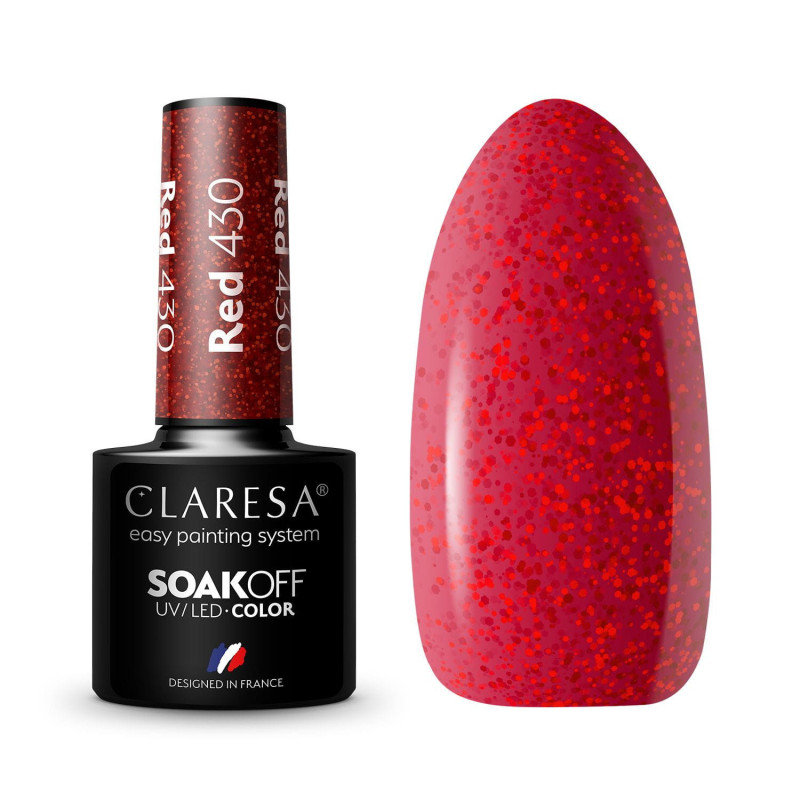 Цветной гель-лак Claresa RED № 430, 5 ml