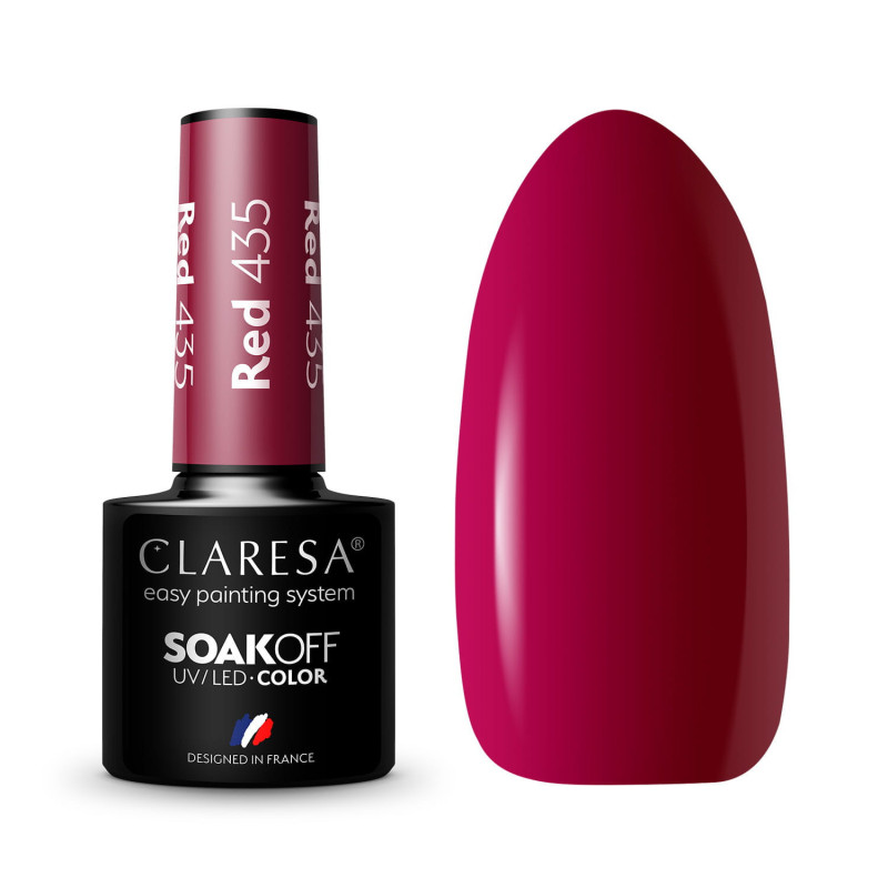 Цветной гель-лак Claresa RED № 435, 5 ml
