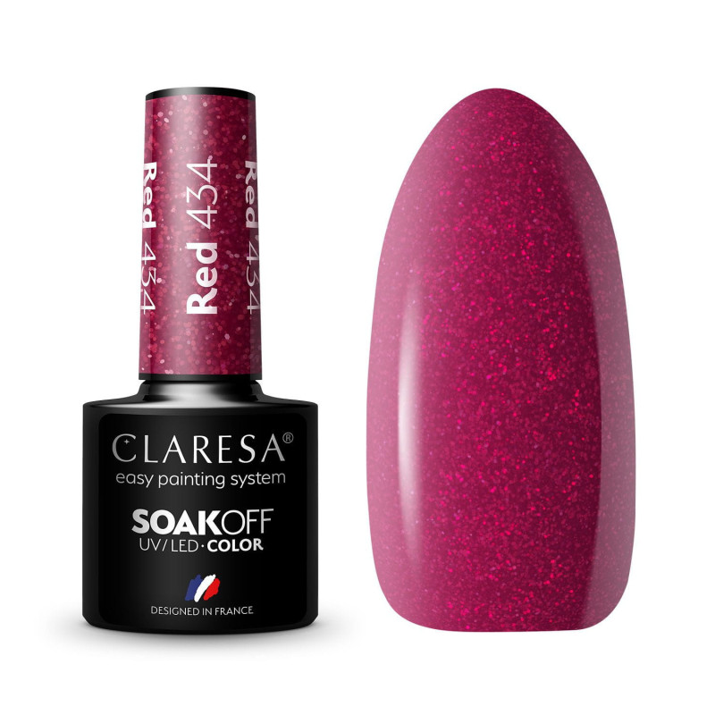 Цветной гель-лак Claresa RED № 434, 5 ml